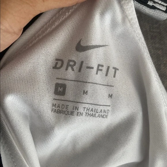 Nike Women's White and Black Elastika Tank Top - Picture 7 of 7